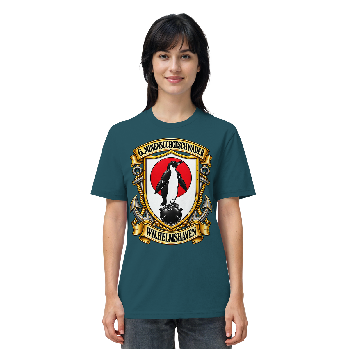 Wappen 6. Minensuchgeschwader - WILHELMSHAVEN - Organic Shirt
