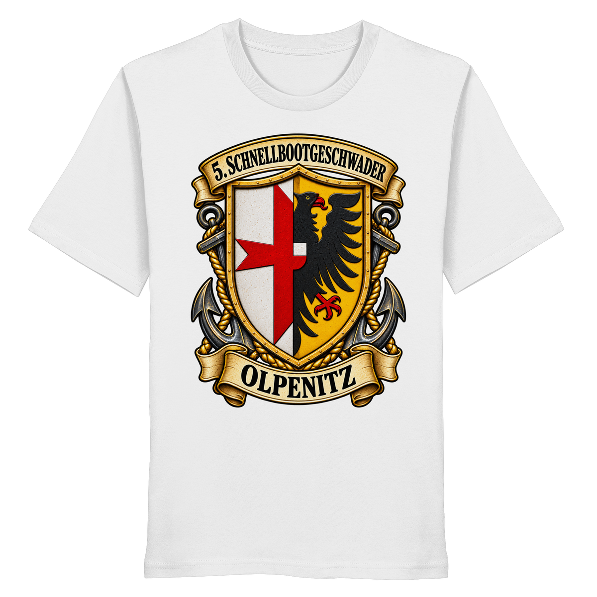 Wappen 5. Schnellbootgeschwader - OLPENITZ - Organic Shirt