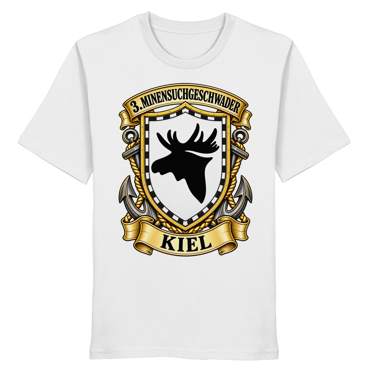 Wappen 3. Minensuchgeschwader - KIEL - Organic Shirt