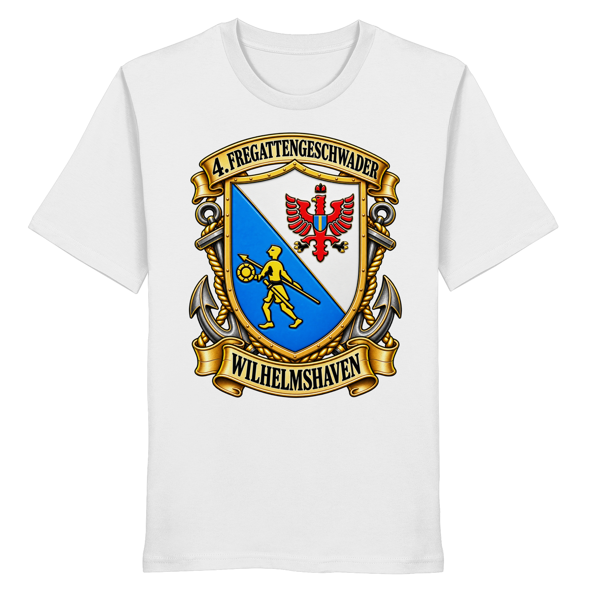 Wappen 4. Fregattengeschwader - Wilhelmshaven  - Organic Shirt