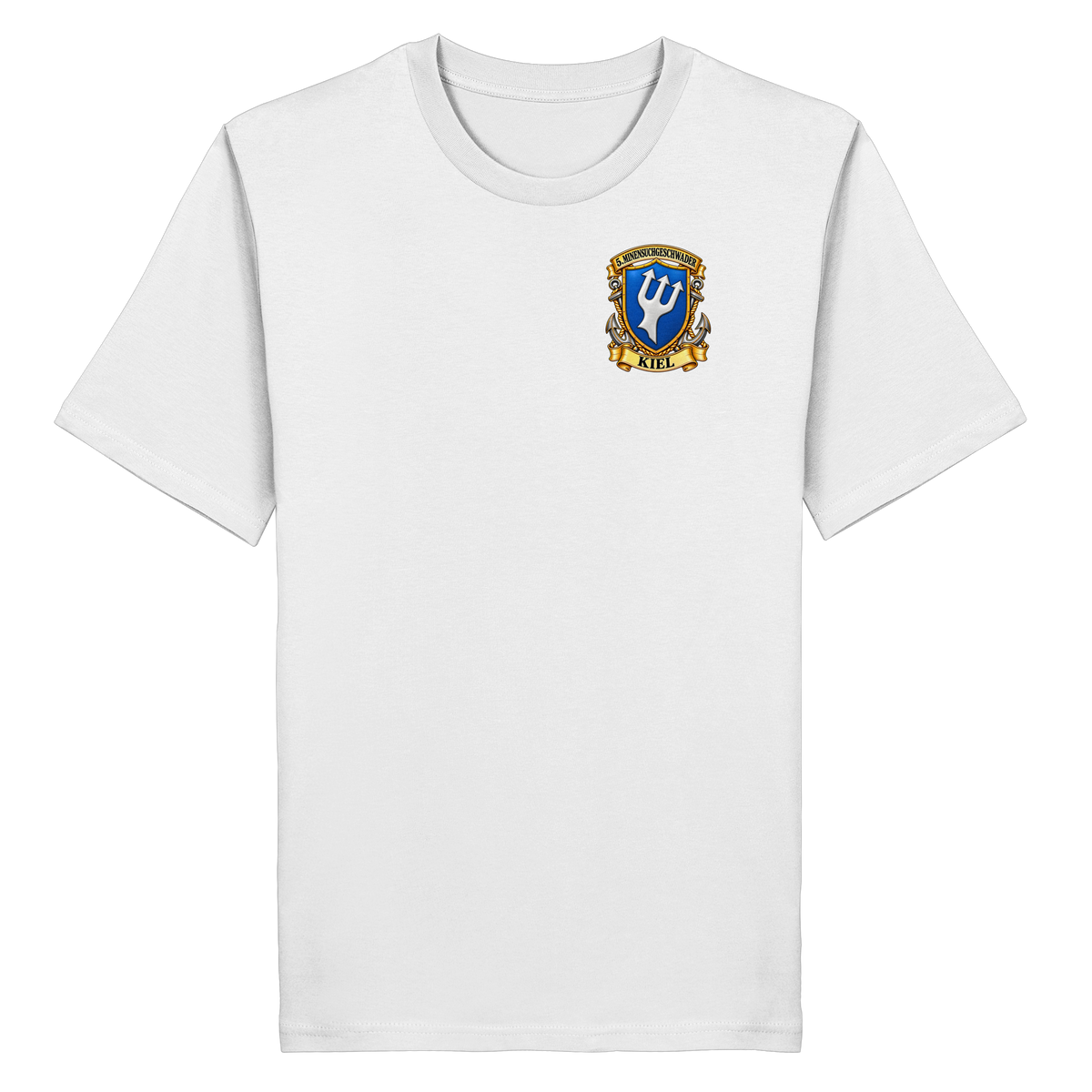 Wappen 5. Minensuchgeschwader - KIEL - Brustlogo  - Organic Shirt