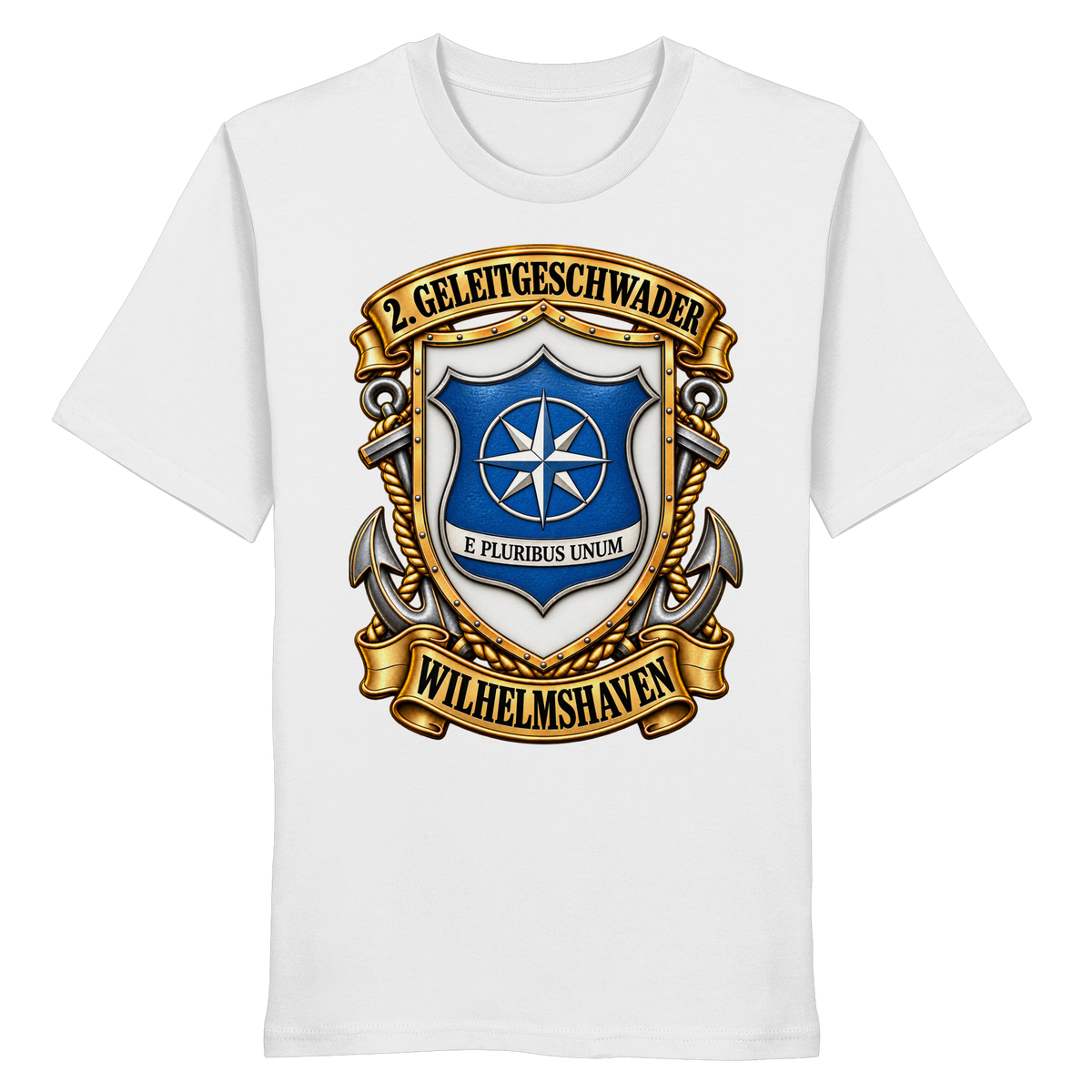 Wappen 2. Geleitgeschwader - Wilhelmshaven - Organic Shirt