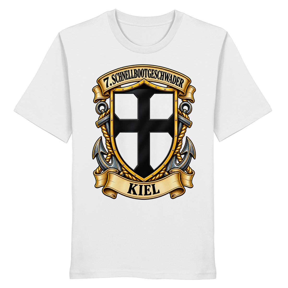 Wappen 7. Schnellbootgeschwader - KIEL - Organic Shirt