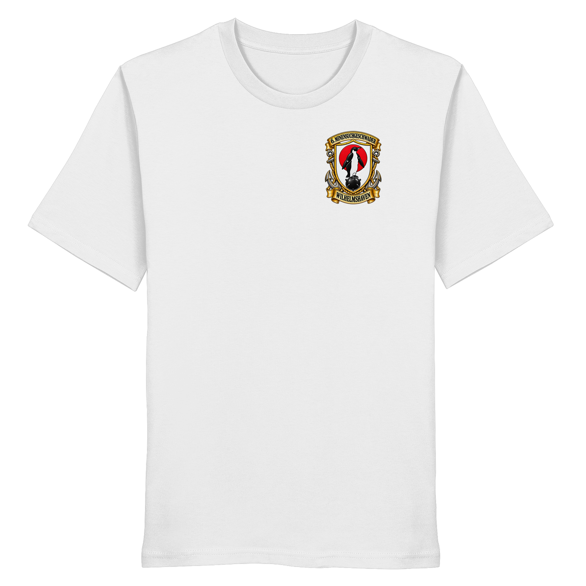 Wappen 6. Minensuchgeschwader - WILHELMSHAVEN - Brustlogo - Organic Shirt