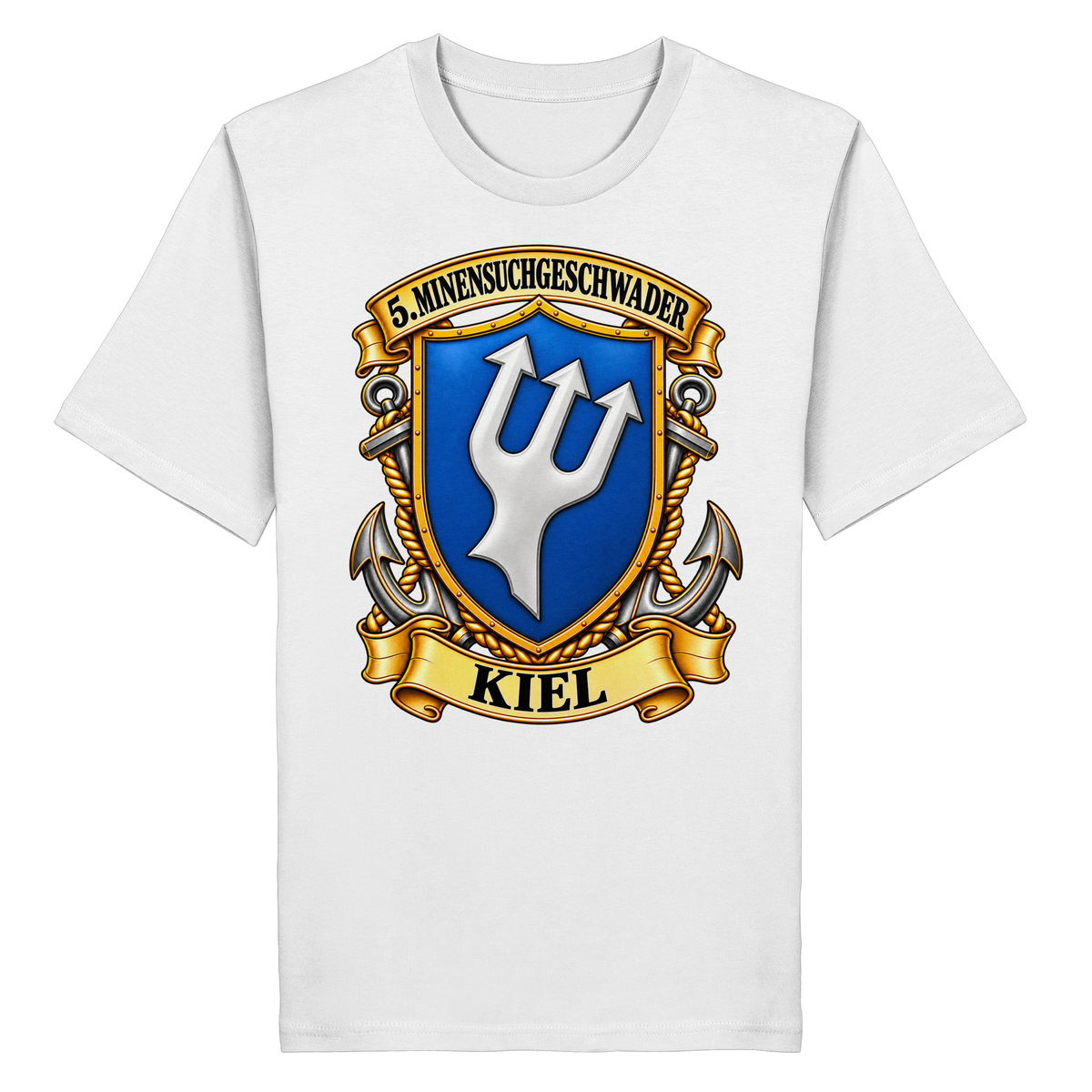 Wappen 5. Minensuchgeschwader - KIEL - Organic Shirt