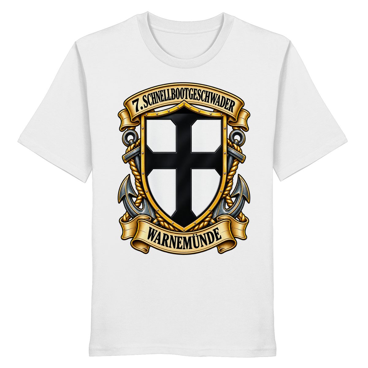 Wappen 7. Schnellbootgeschwader - WARNEMÜNDE - Organic Shirt