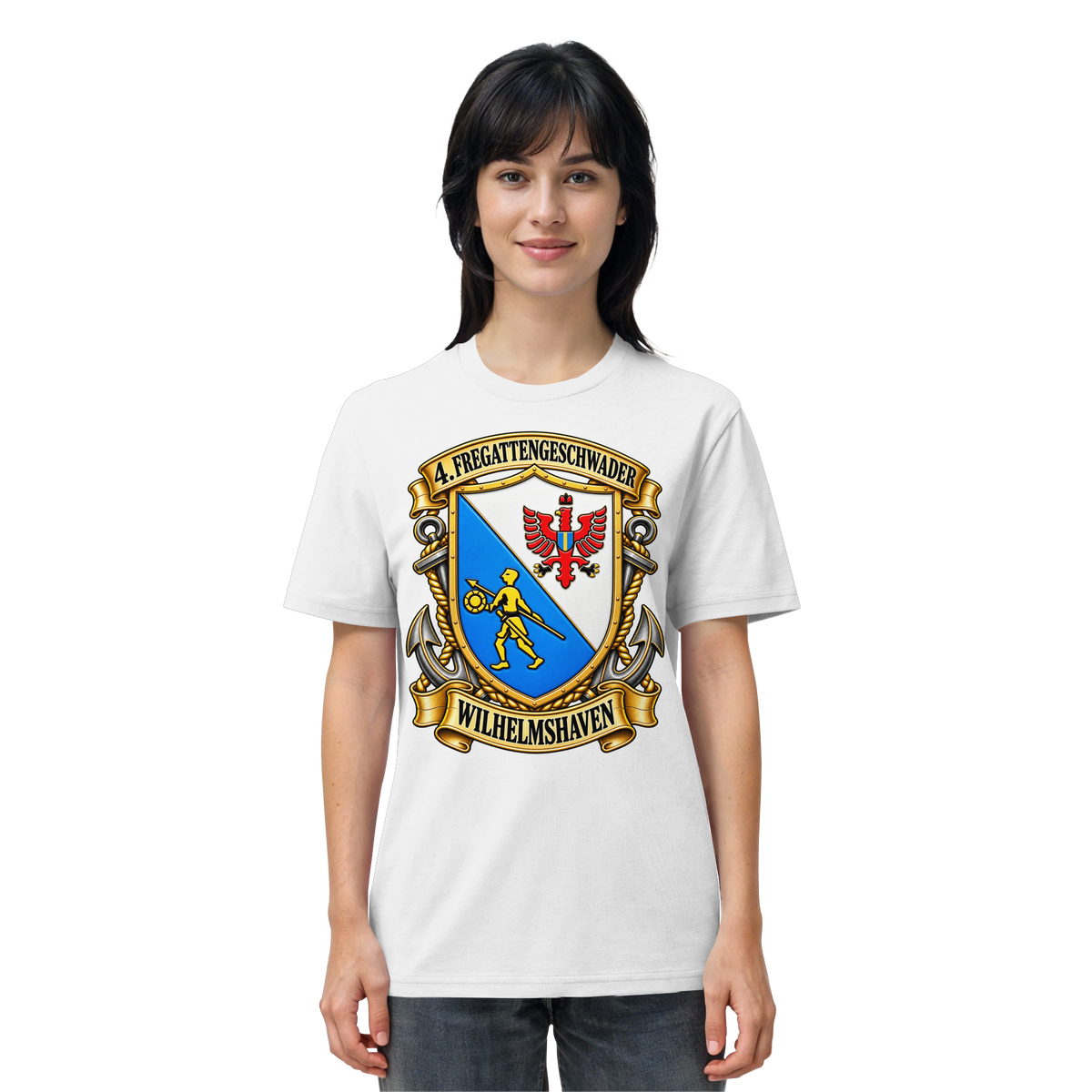 Wappen 4. Fregattengeschwader - Wilhelmshaven  - Organic Shirt