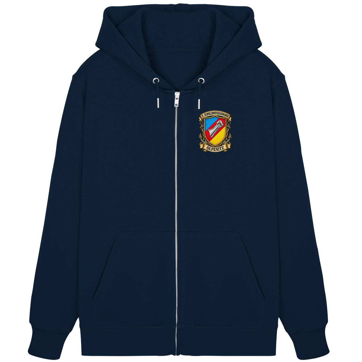 Wappen 2. Schnellbootgeschwader - Brustlogo - Olpenitz - Organic Zipper