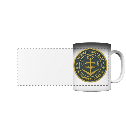 Marine Veteran 55er FLUGGERÄTETECHNIK - Metalleffekt - Panorama Magic Mug