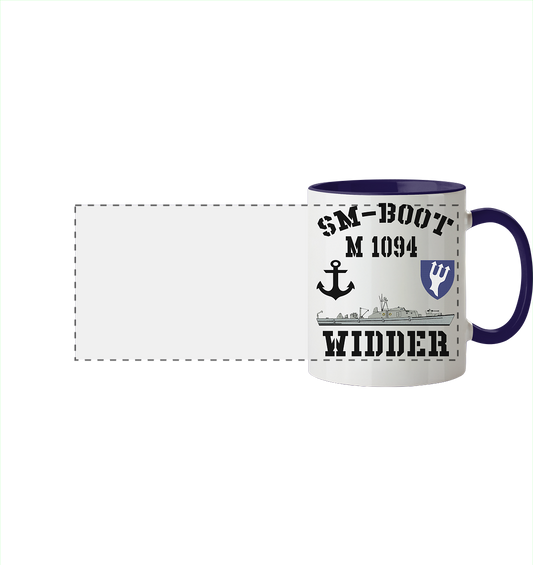 SM-BOOT M1094 WIDDER - Panorama Tasse zweifarbig