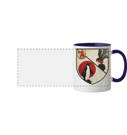 Wappen Minenabwehrgeschwader Nordsee - Panorama Tasse zweifarbig