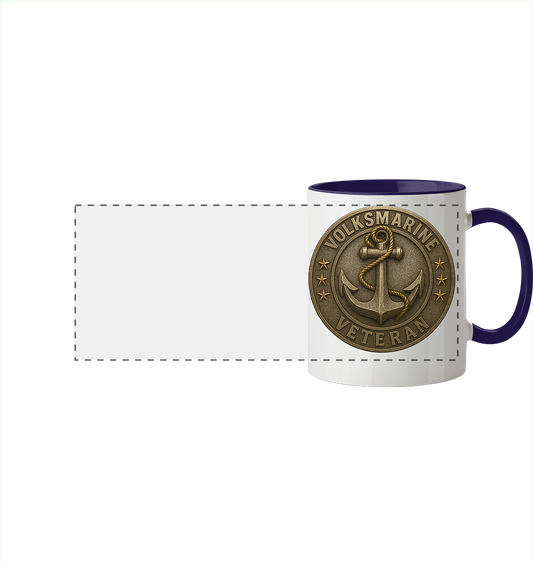 Volksmarine Veteran  - Metalleffekt - Panorama Tasse zweifarbig