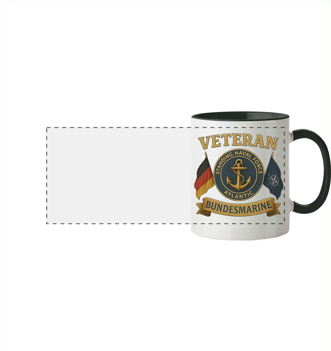 Veteran BUNDESMARINE - SNFL - Panorama Tasse zweifarbig