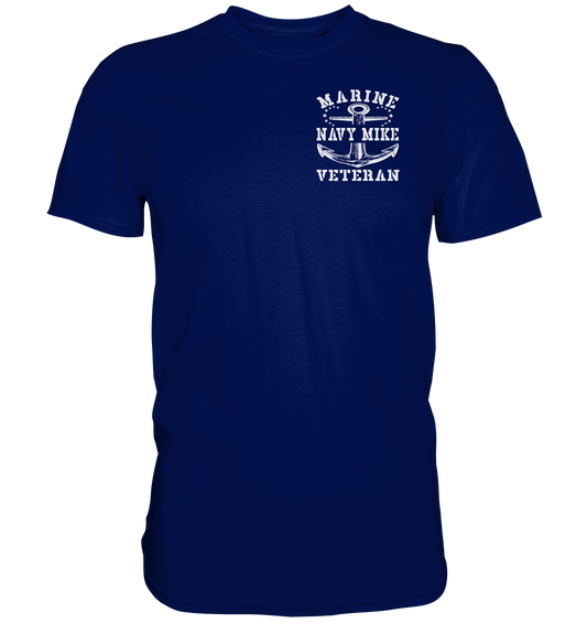 MARINE VETERAN - NAVY MIKE - Brustlogo - Premium Shirt