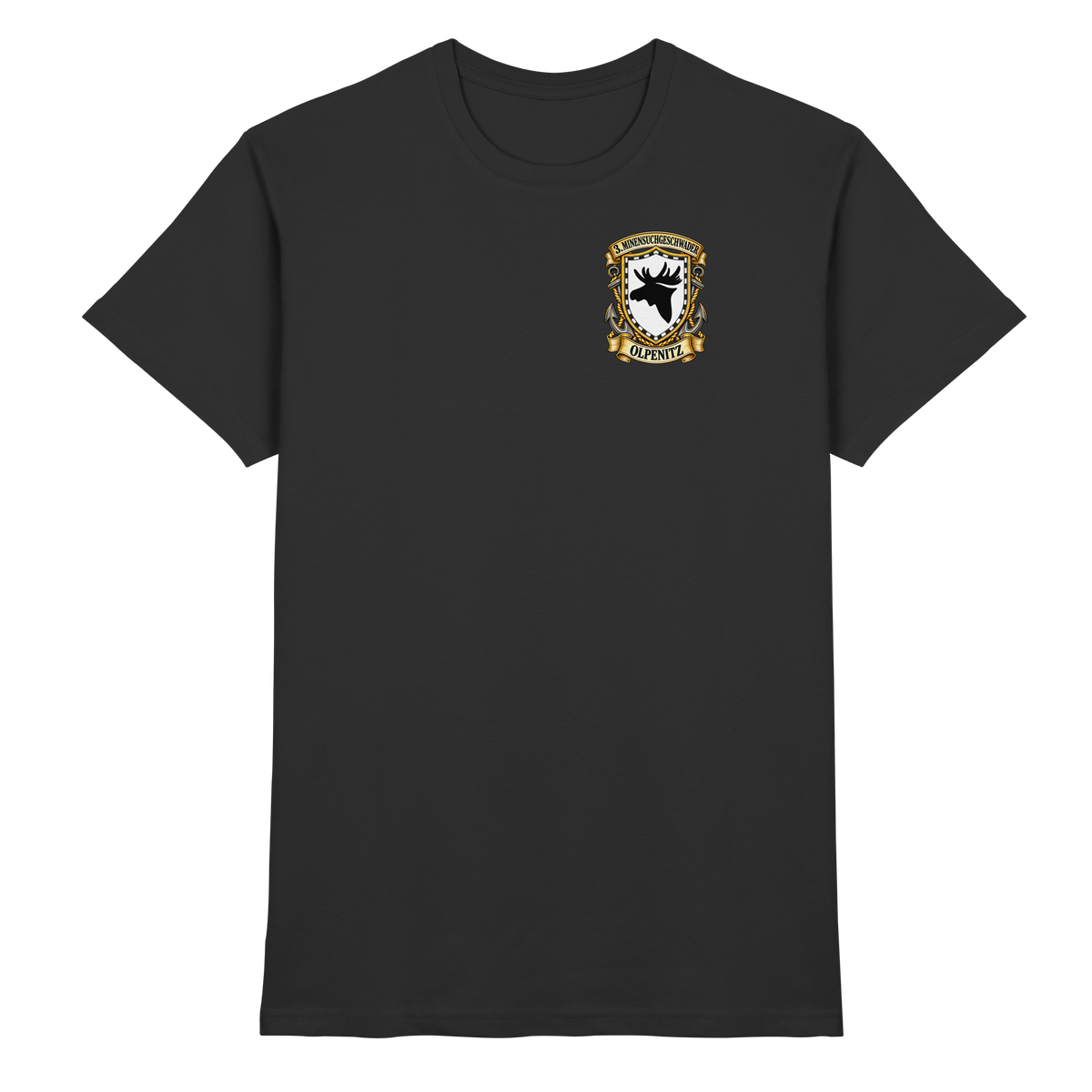 Wappen 3. Minensuchgeschwader - OLPENITZ - Brustlogo - Premium Shirt