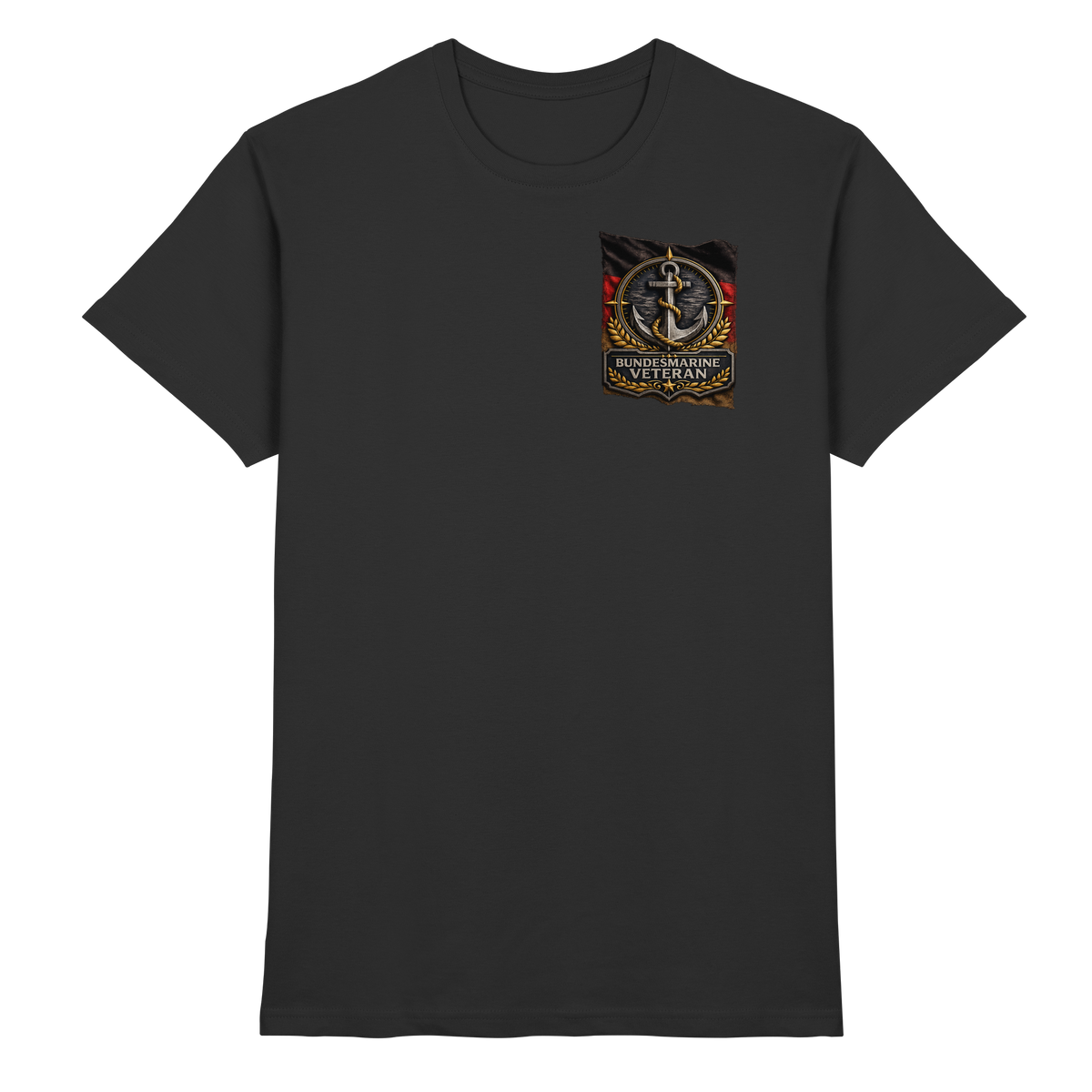 Bundesmarine Veteran Flagge - Brustlogo - Premium Shirt