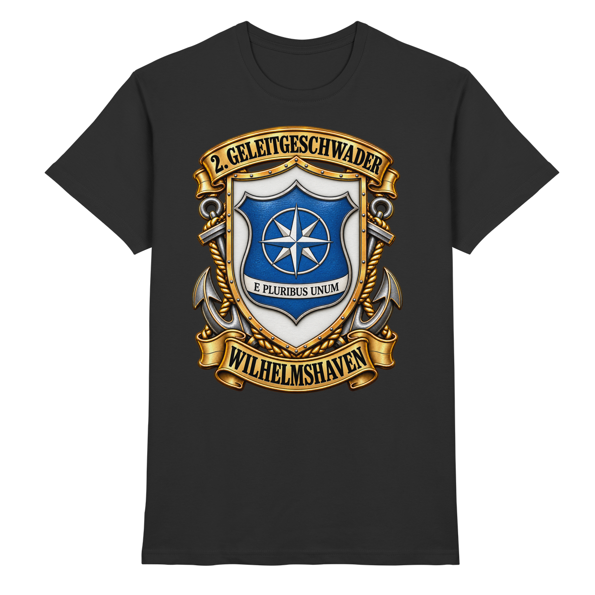 Wappen 2. Geleitgeschwader - Wilhelmshaven - Premium Shirt
