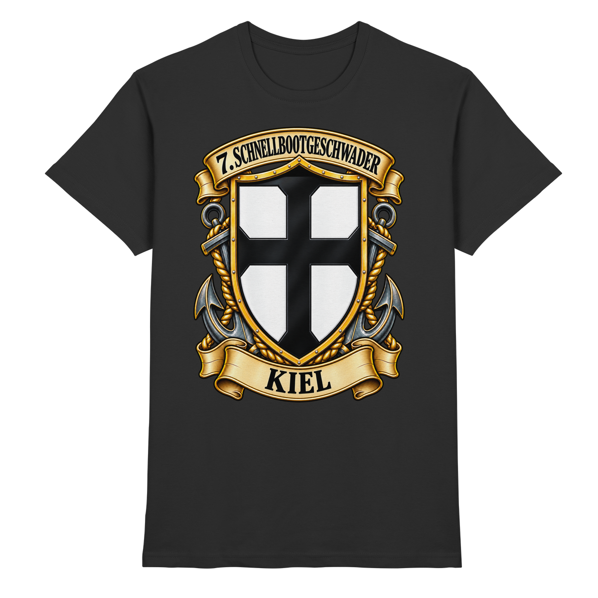 Wappen 7. Schnellbootgeschwader - KIEL - Premium Shirt