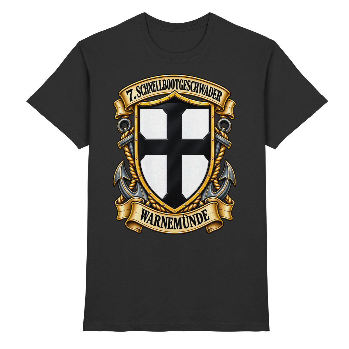 Wappen 7. Schnellbootgeschwader - WARNEMÜNDE - Premium Shirt
