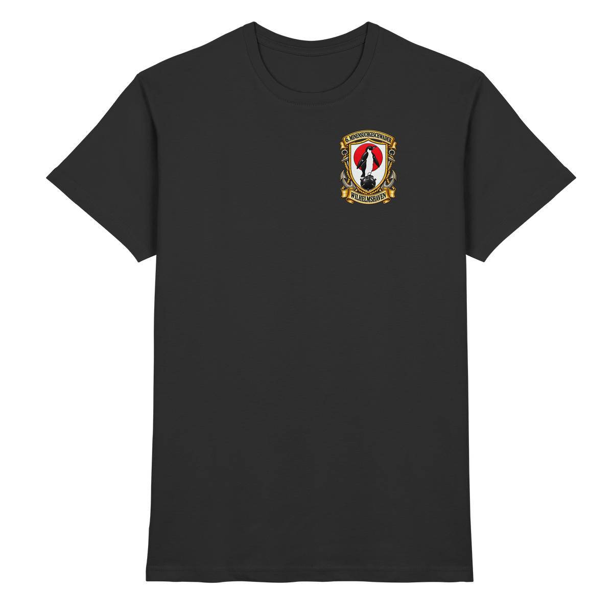 Wappen 6. Minensuchgeschwader - WILHELMSHAVEN - Brustlogo - Premium Shirt