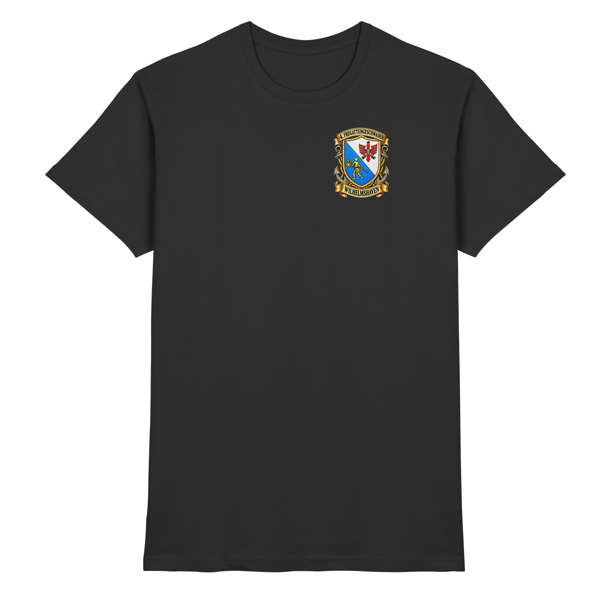 Wappen 4. Fregattengeschwader - Wilhelmshaven - Brustlogo - Premium Shirt