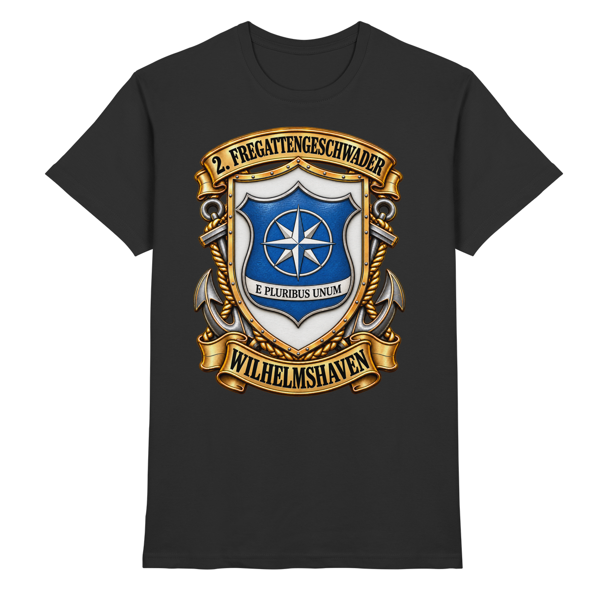 Wappen 2. Fregattengeschwader - Wilhelmshaven - Premium Shirt
