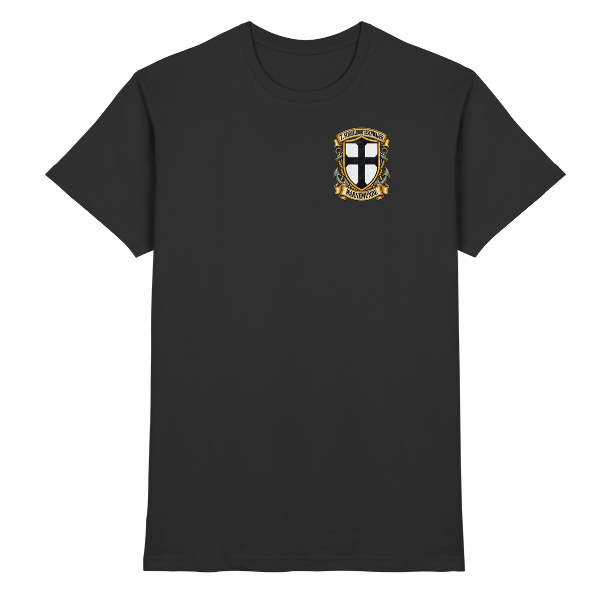 Wappen 7. Schnellbootgeschwader - WARNEMÜNDE - Brustlogo - Premium Shirt