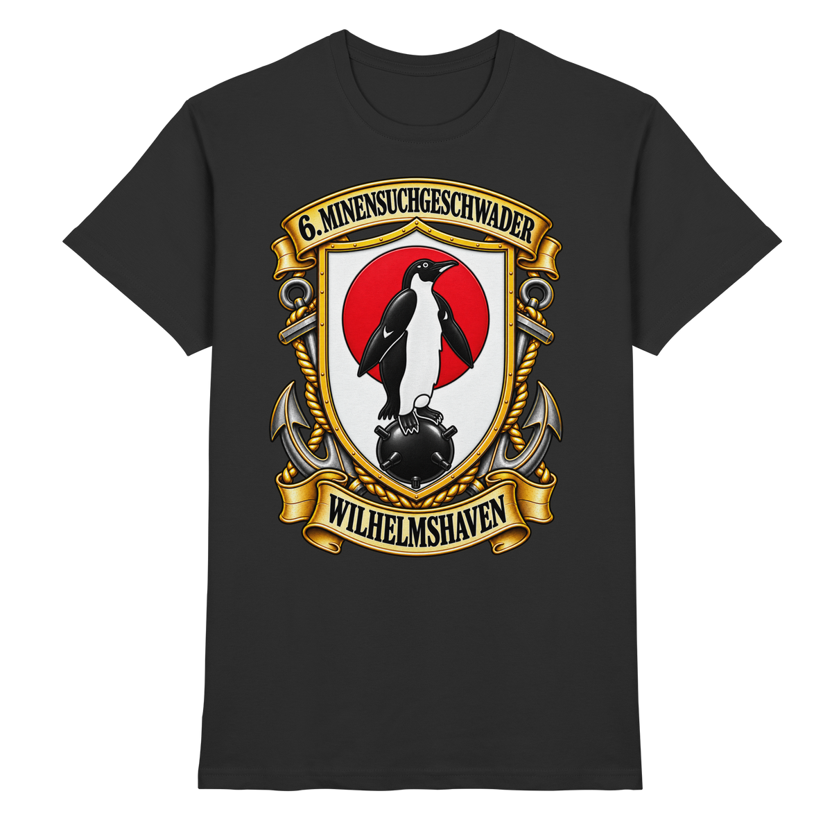 Wappen 6. Minensuchgeschwader - WILHELMSHAVEN - Premium Shirt