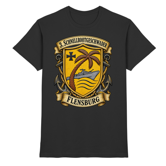 Wappen 3. Schnellbootgeschwader - FLENSBURG - Premium Shirt