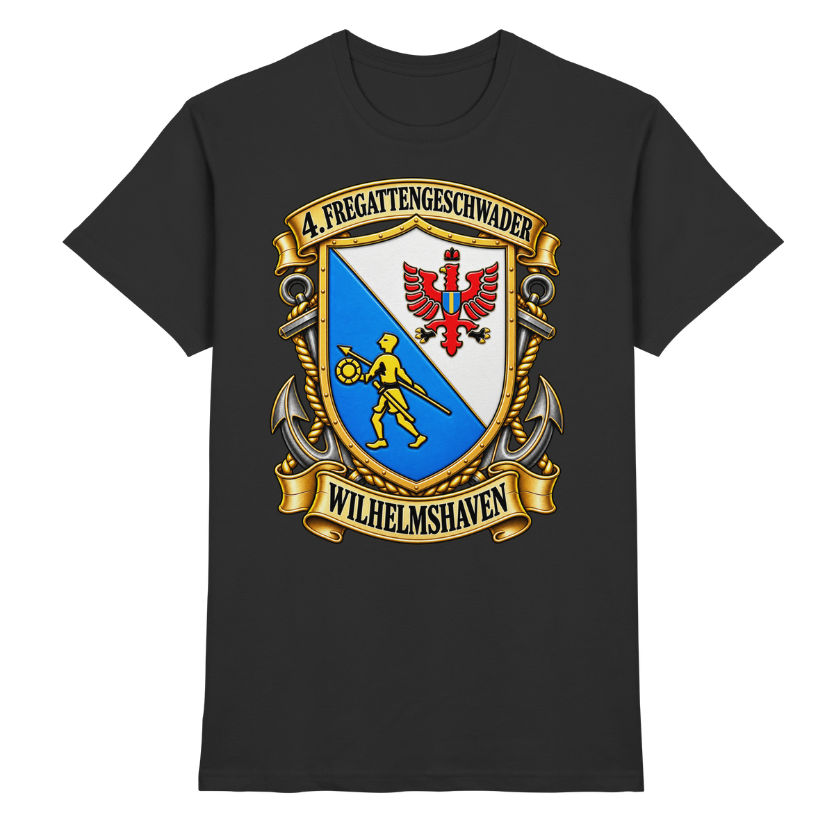 Wappen 4. Fregattengeschwader - Wilhelmshaven  - Premium Shirt