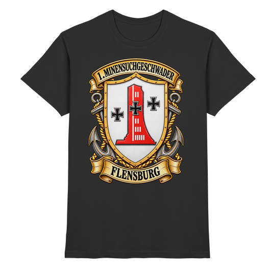 Wappen 1. Minensuchgeschwader - FLENSBURG - Premium Shirt