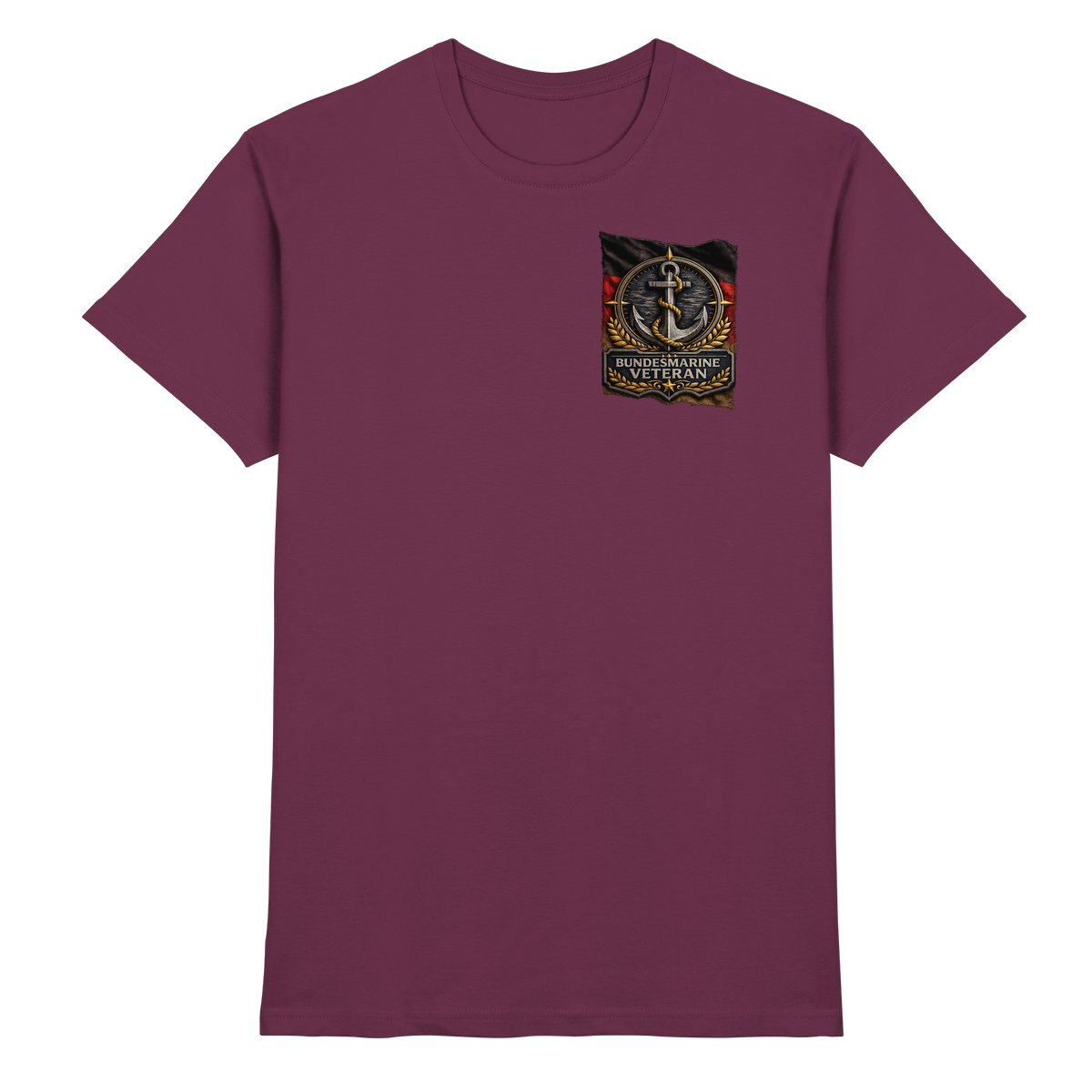 Bundesmarine Veteran Flagge - Brustlogo - Premium Shirt