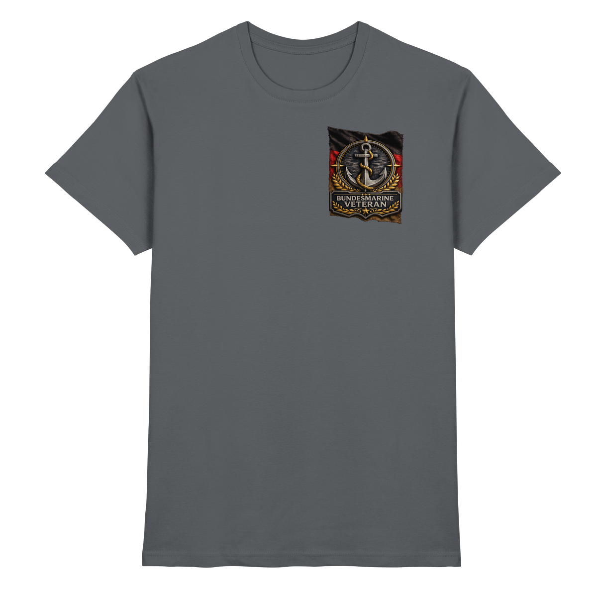 Bundesmarine Veteran Flagge - Brustlogo - Premium Shirt