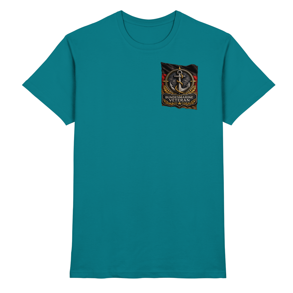 Bundesmarine Veteran Flagge - Brustlogo - Premium Shirt
