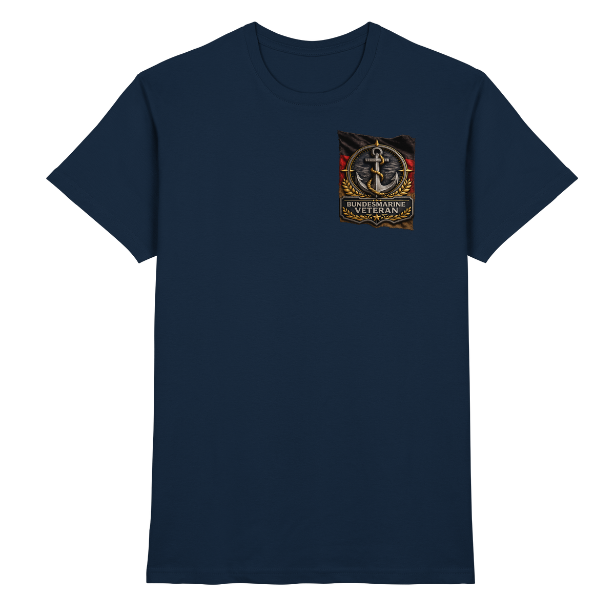 Bundesmarine Veteran Flagge - Brustlogo - Premium Shirt
