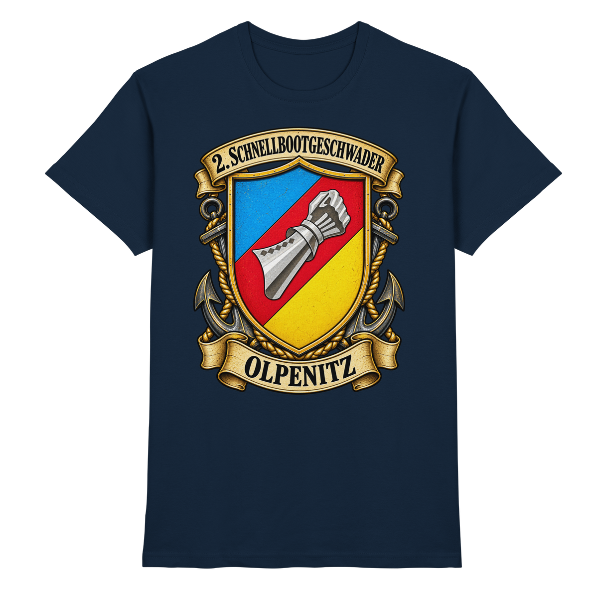 Wappen 2. Schnellbootgeschwader - Olpenitz - Premium Shirt