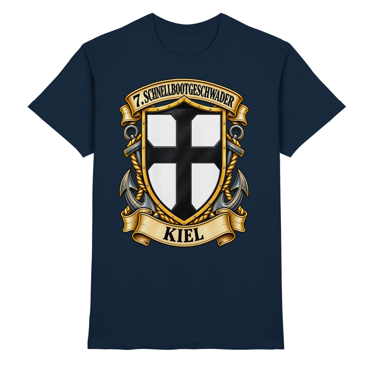 Wappen 7. Schnellbootgeschwader - KIEL - Premium Shirt