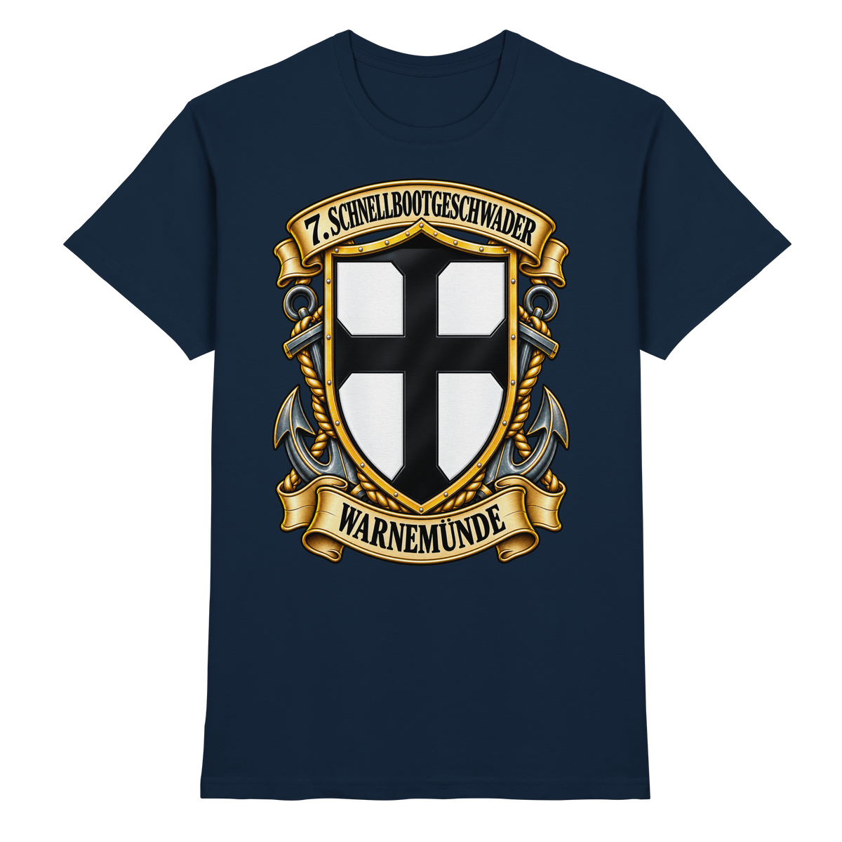 Wappen 7. Schnellbootgeschwader - WARNEMÜNDE - Premium Shirt