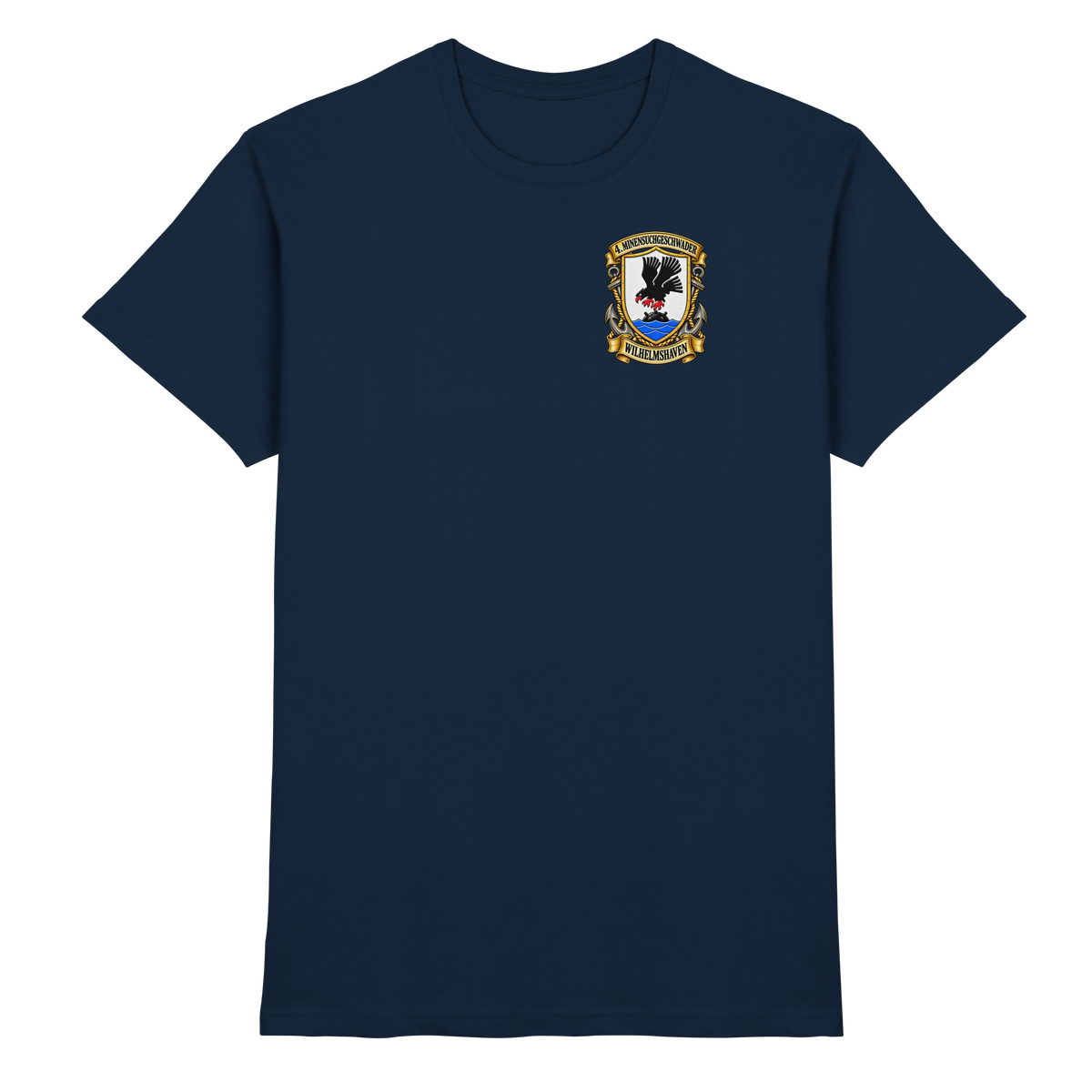 Wappen 4. Minensuchgeschwader - WILHELMSHAVEN - Brustlogo - Premium Shirt