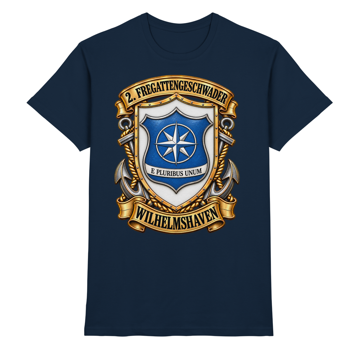 Wappen 2. Fregattengeschwader - Wilhelmshaven - Premium Shirt