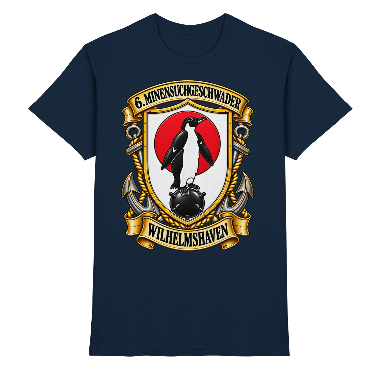 Wappen 6. Minensuchgeschwader - WILHELMSHAVEN - Premium Shirt