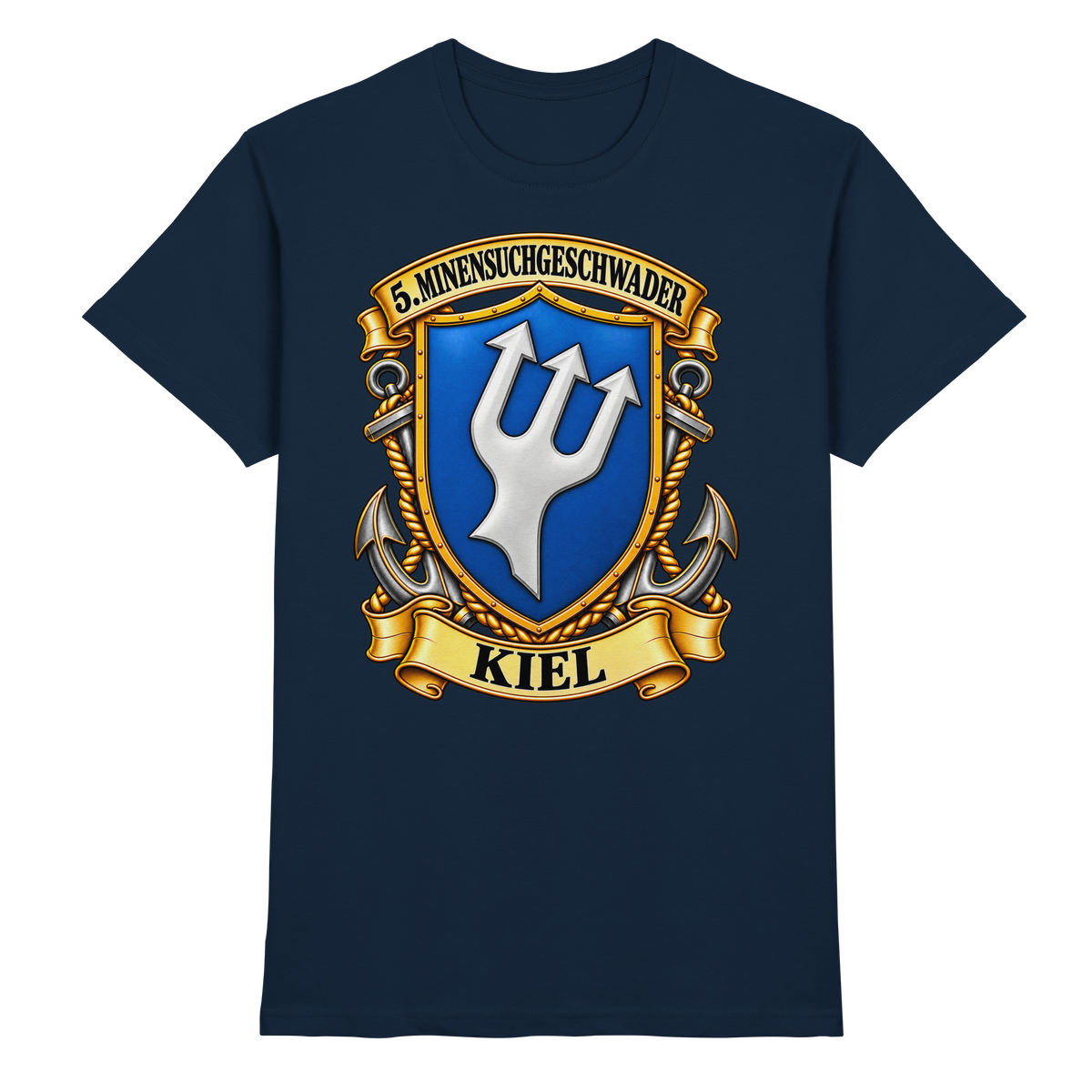 Wappen 5. Minensuchgeschwader - KIEL - Premium Shirt