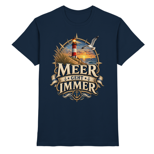 Meer geht immer - Leuchtturm - Premium Shirt