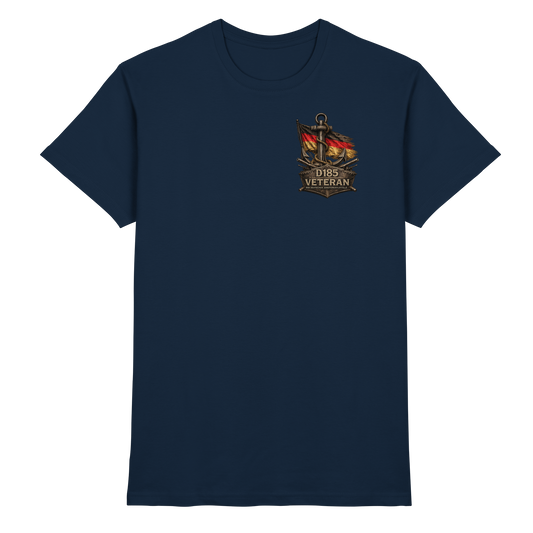 Veteran D185 Flagge Brustlogo - Premium Shirt