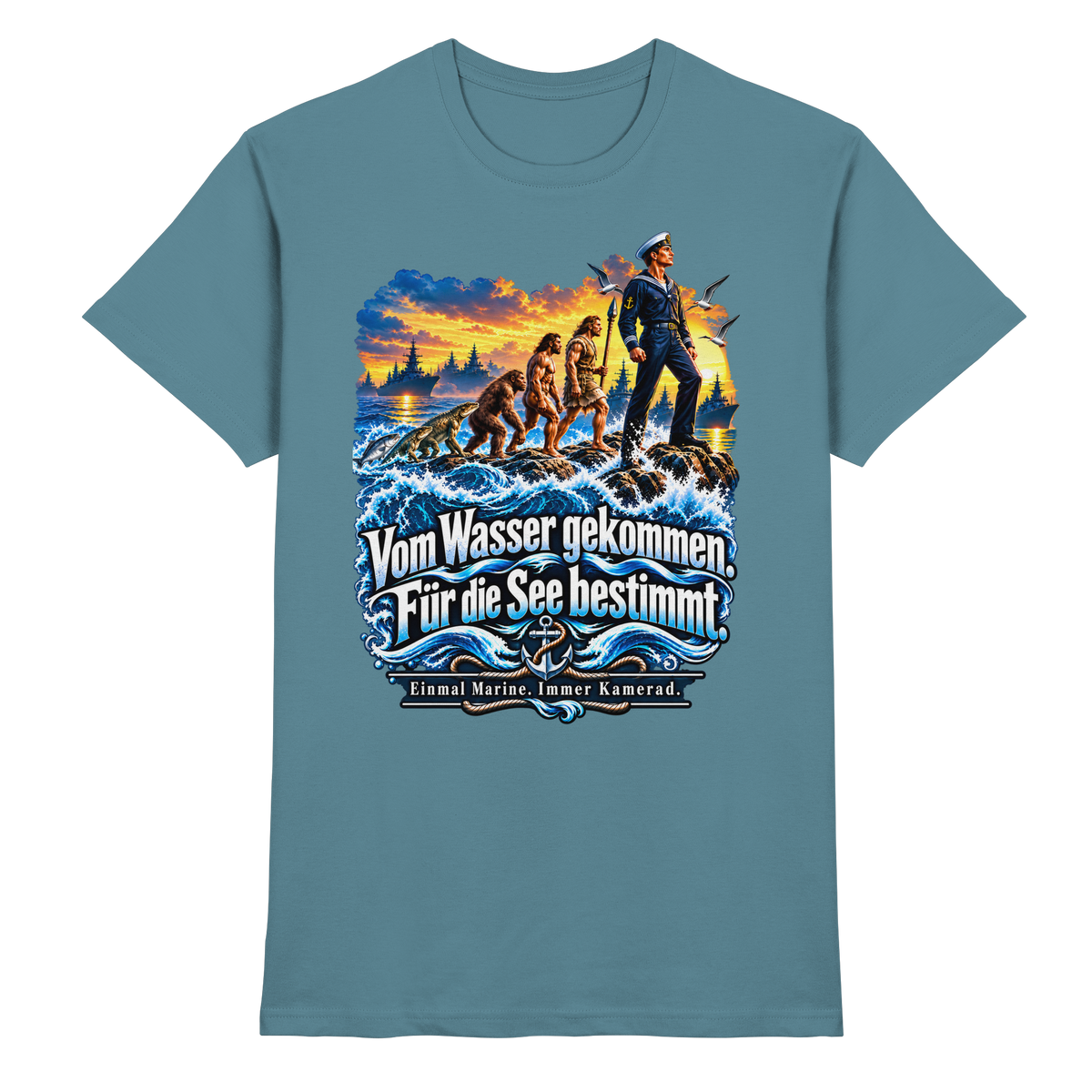 Vom Wasser gekommen - Für die See bestimmt - Premium Shirt