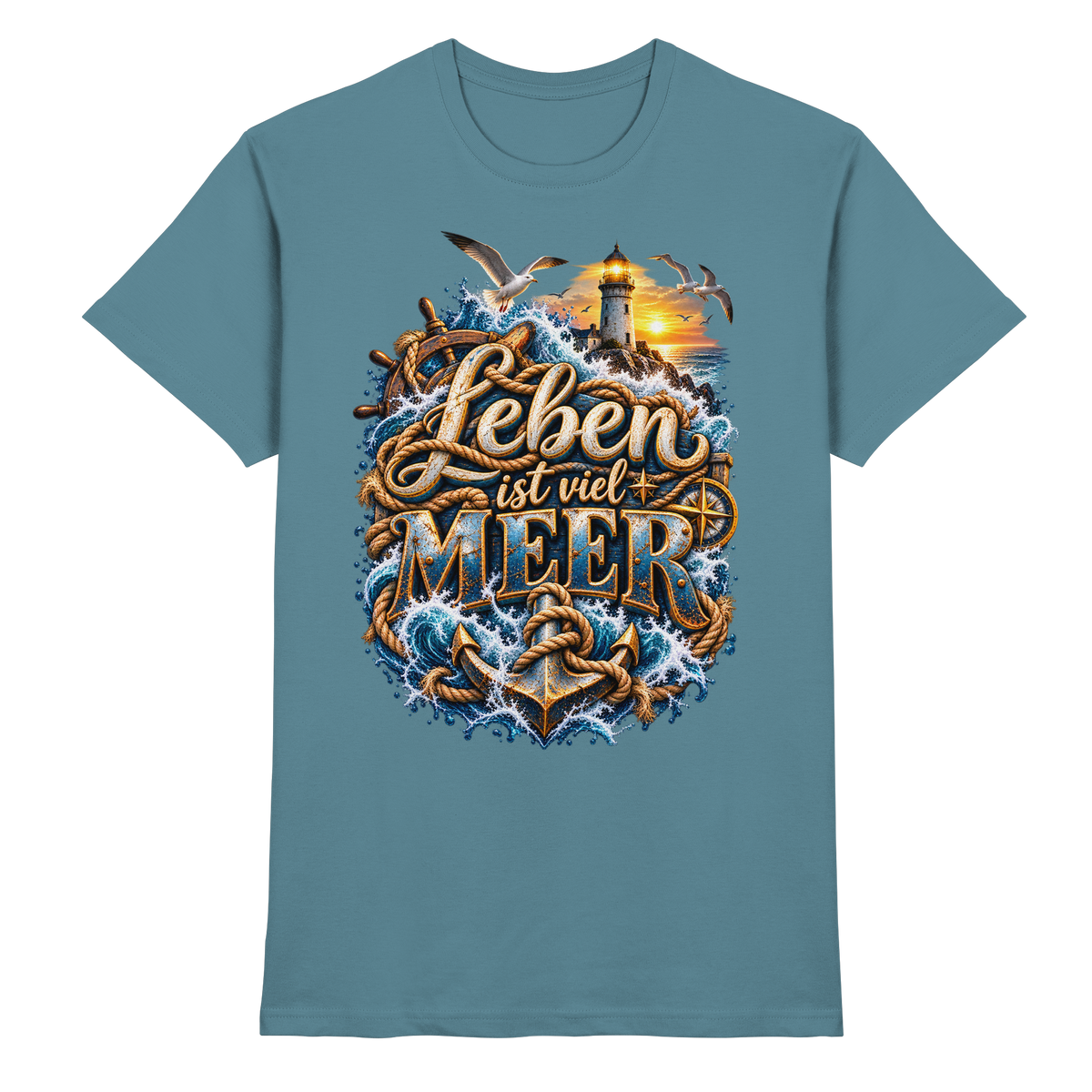 Leben ist viel Meer - Premium Shirt