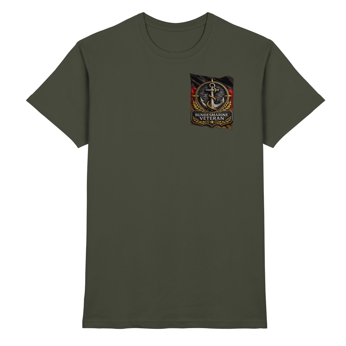 Bundesmarine Veteran Flagge - Brustlogo - Premium Shirt