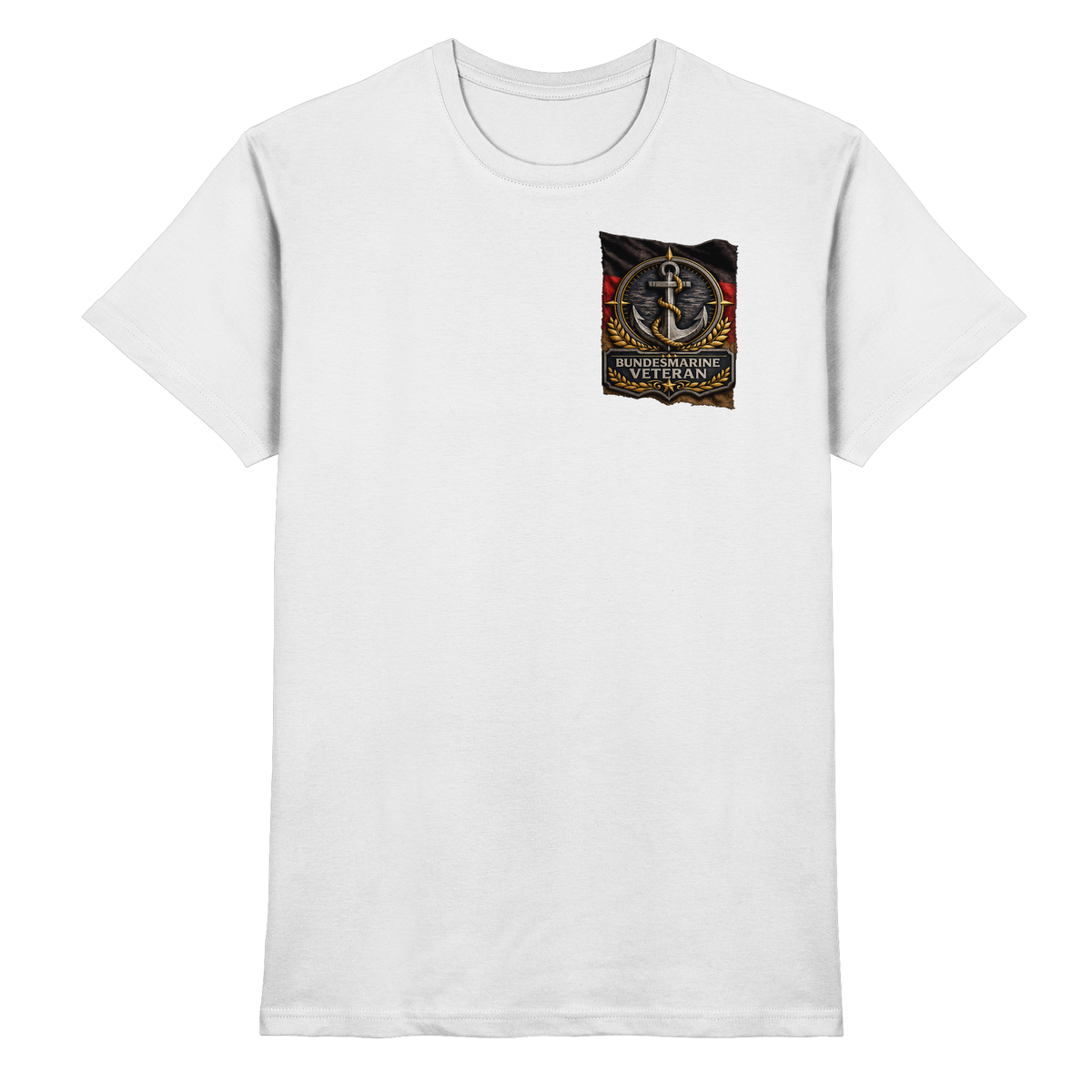 Bundesmarine Veteran Flagge - Brustlogo - Premium Shirt