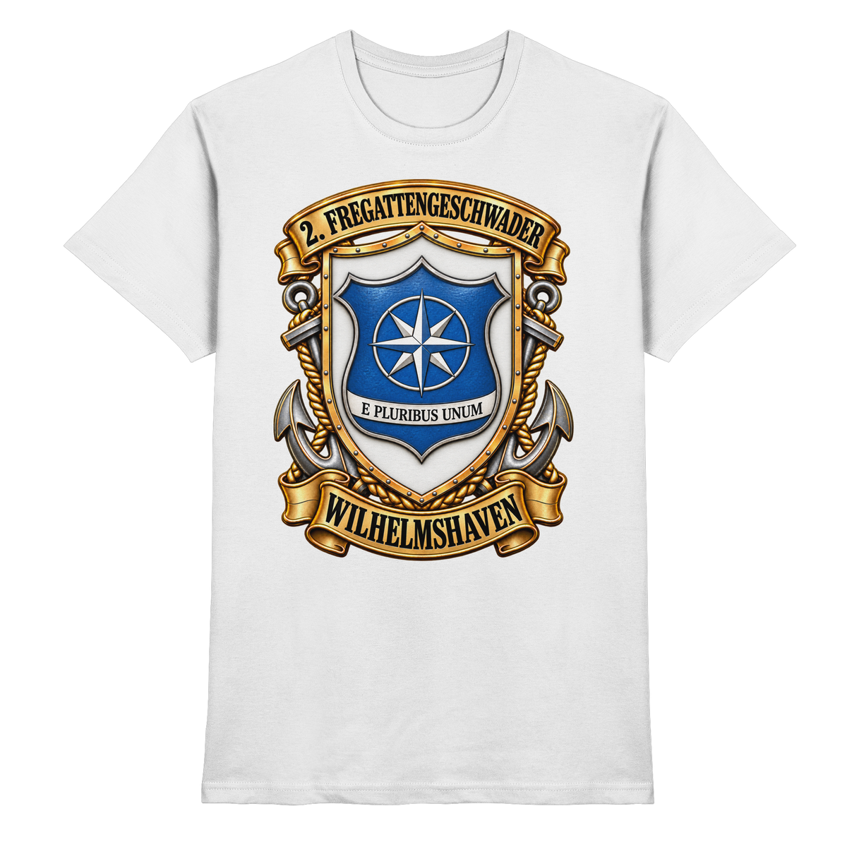 Wappen 2. Fregattengeschwader - Wilhelmshaven - Premium Shirt