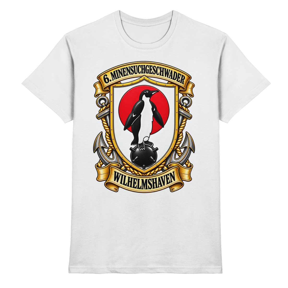 Wappen 6. Minensuchgeschwader - WILHELMSHAVEN - Premium Shirt